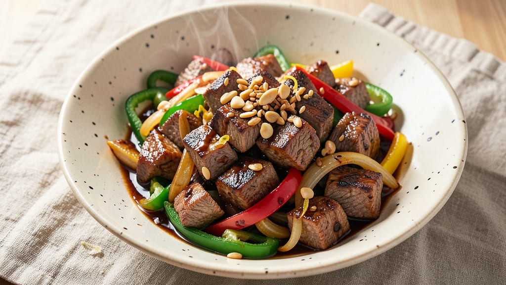 Beef Bell Pepper and Onion Recipe: One-Pan Sizzling Skillet Dinner