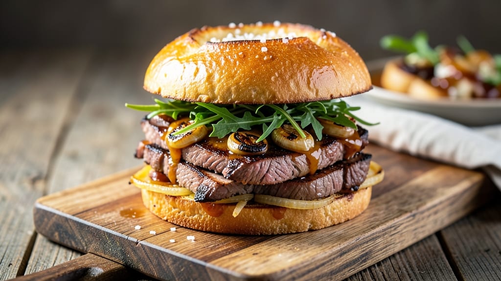 Baked Roast Beef Sandwiches Recipe: Crusty Rolls Hugging Juicy, Caramelized Beef