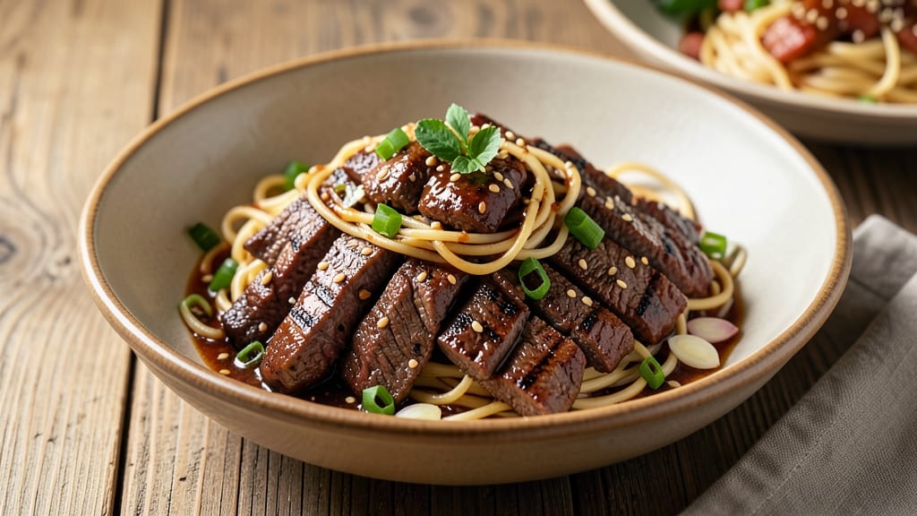 BBQ Beef Noodles Recipe: Smoky-Sweet Wok Crunch With Silky Noodles