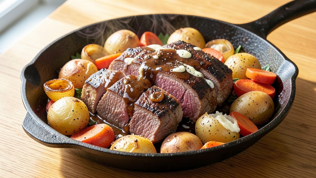 Beef and Tater Bake Recipe: Cheesy Potato Crust Over Juicy Beef