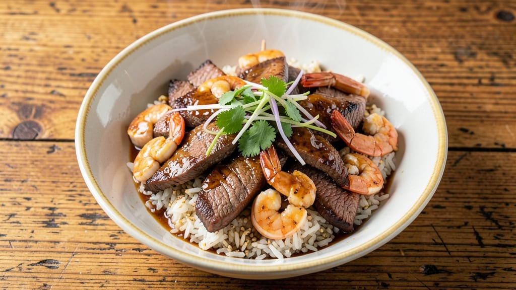 Beef and Shrimp Teriyaki Recipe: Sweet-Savory Umami Fusion in One Pan