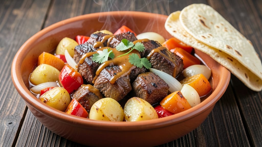 Beef Afritada Panlasang Pinoy Recipe: Crispy Tortilla Layers With Savory Tomato-Soy Sauce