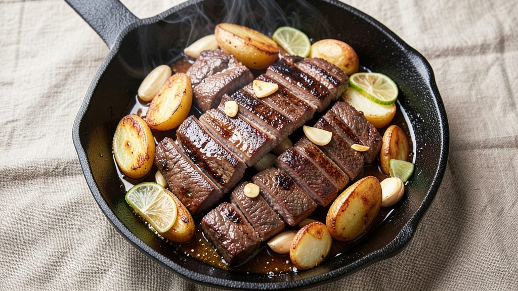 Beef and Potato Stir Fry Recipe: Crispy Potatoes and Caramelized Beef in 25 Minutes