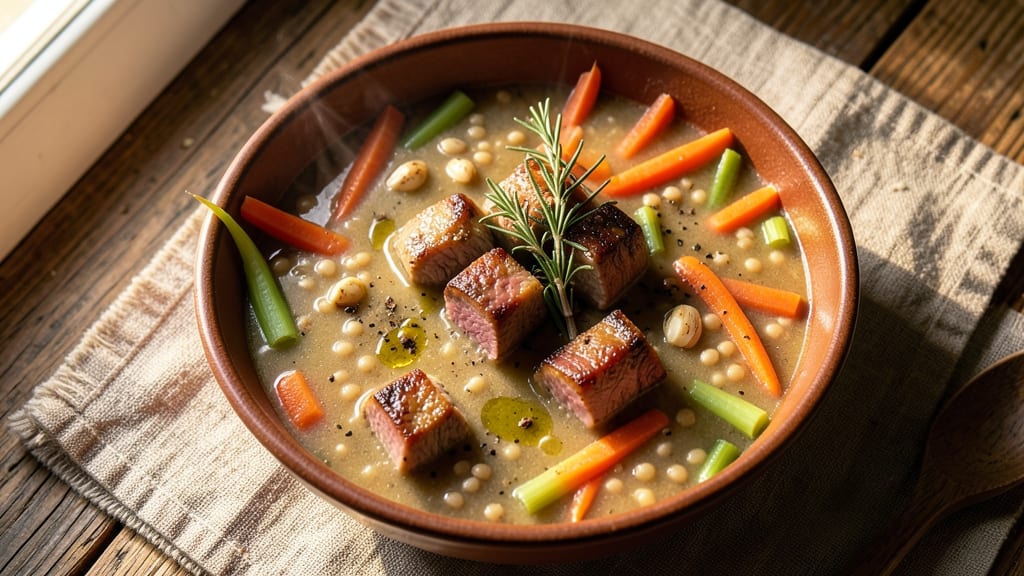 Beef Barely Soup Recipe: Savory Depth With Hearty Barley Bites