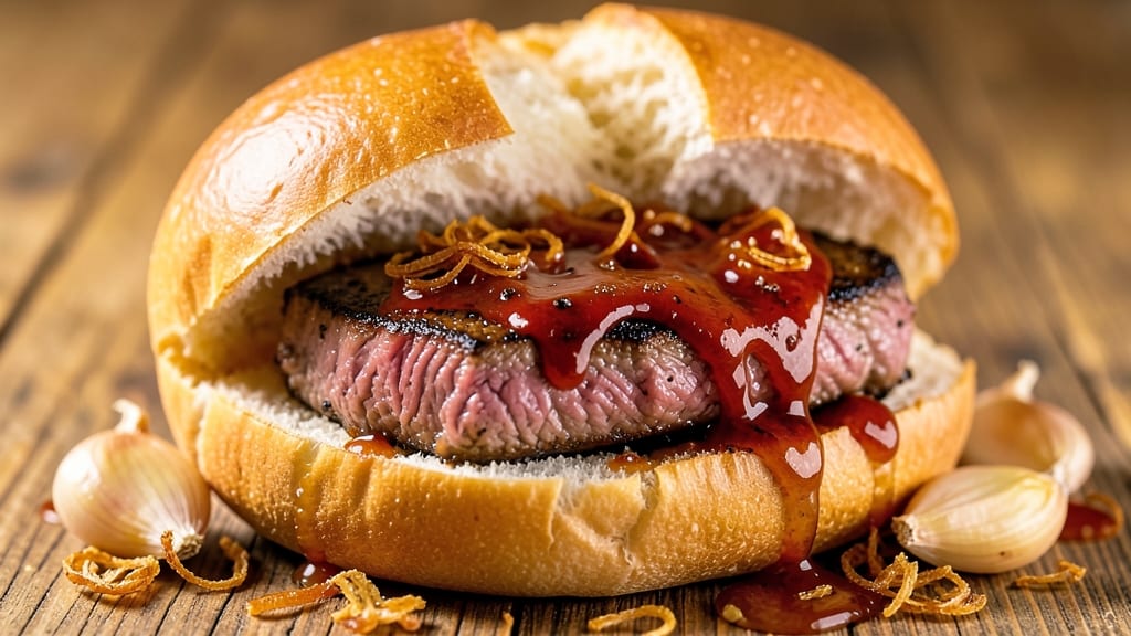 Barbecue Beef on a Bun Recipe: Juicy Smoked Beef with Toasted Brioche Bite