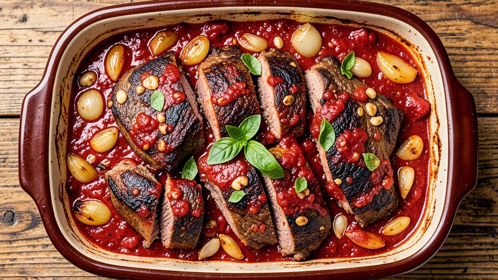 Beef and Tomato Casserole Recipe: One-Pan Baked Comfort with Crispy Top