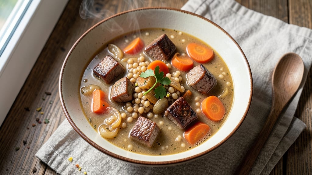 Beef Barley Soup Pressure Cooker Recipe: Rich Umami Depth in Under an Hour