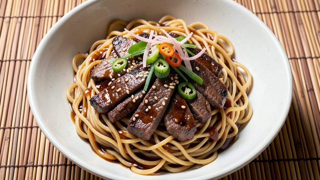 Asian Beef Noodle Bowl Recipe: Wok-Tossed Spice and Silky Noodle Fusion