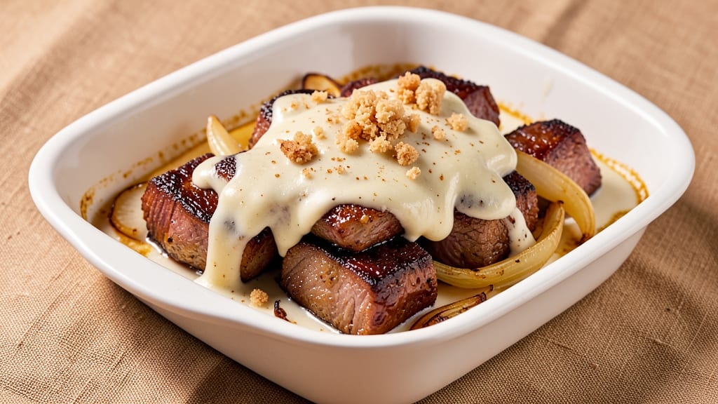 Beef Bechamel Recipe: Velvety Cheese Sauce Over Tender Beef
