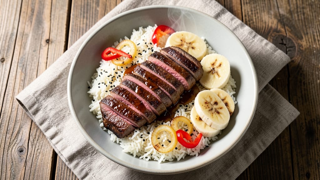 Beef and Banana Bowl Recipe: Sweet-Savory Fusion in One Pan