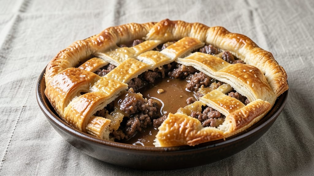 Basic Beef Pie Recipe: Flaky Crust and Hearty Meat-Filled Tradition