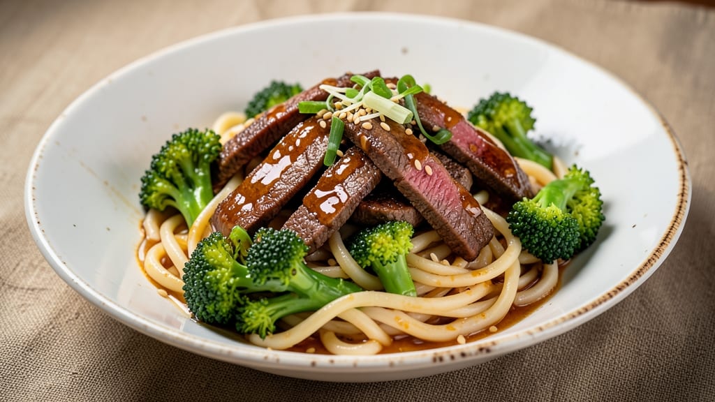 Beef and Broccoli Udon Stir Fry Recipe: Wok-Tossed Umami Crunch With Silky Noodles
