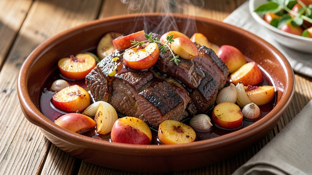 Beef and Peaches Recipe: Sweet-Savory Stew With Caramelized Depth