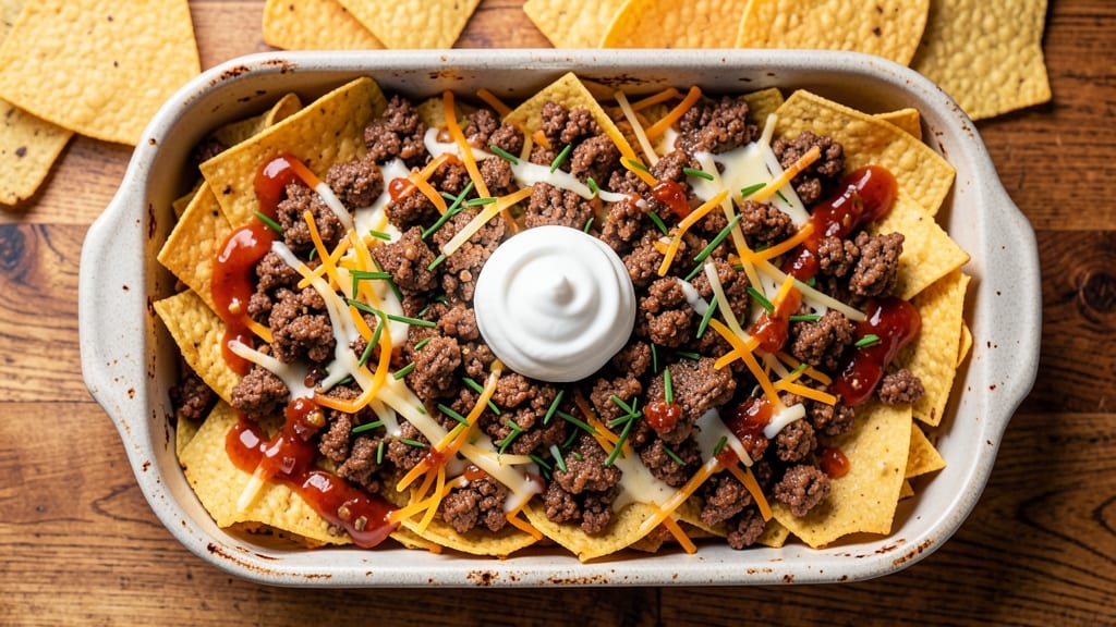 Applebee's Neighborhood Nachos Beef Recipe: Crispy Tortilla Stacks with Melted Cheese Rivers