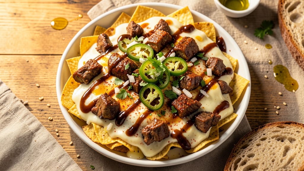 Authentic Mexican Beef Nachos Recipe: Crunchy Tortilla Stacks with Smoky Queso Rivers