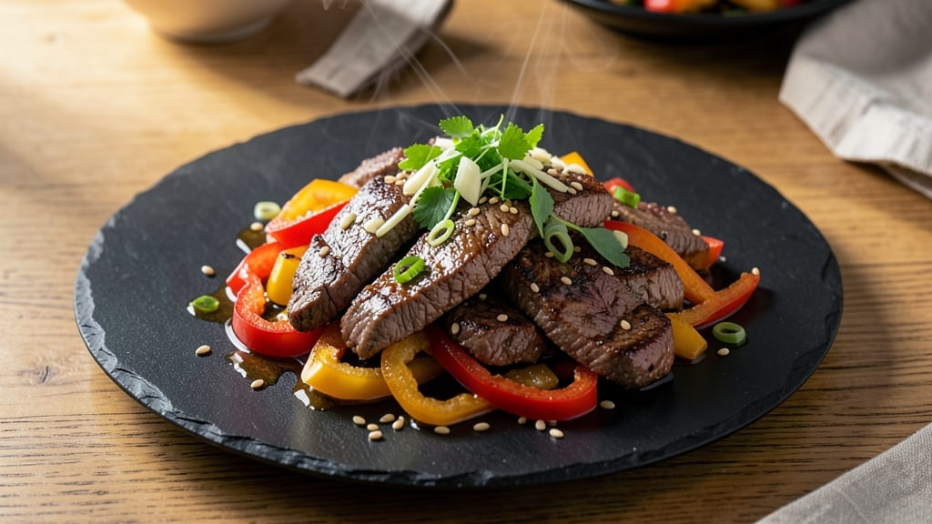 Beef and Bell Peppers Cowboy Bebop Recipe: Wok-Sizzled Umami Crunch With Silky Peppers