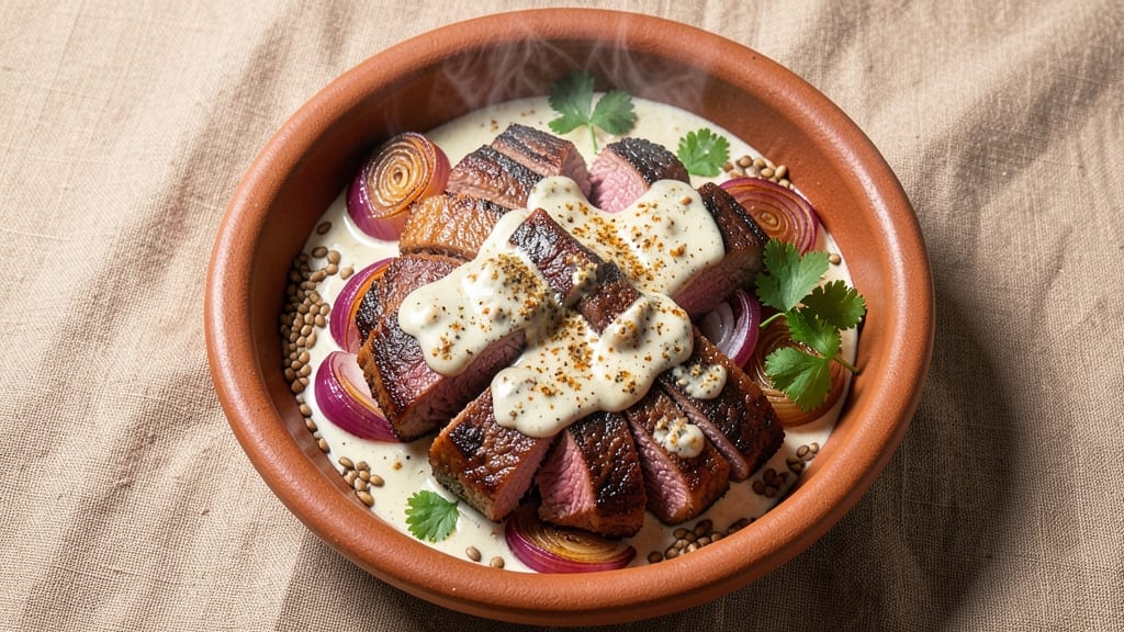 Beef Bihari Recipe: Spiced Yogurt Marinated Beef With Crispy Onions