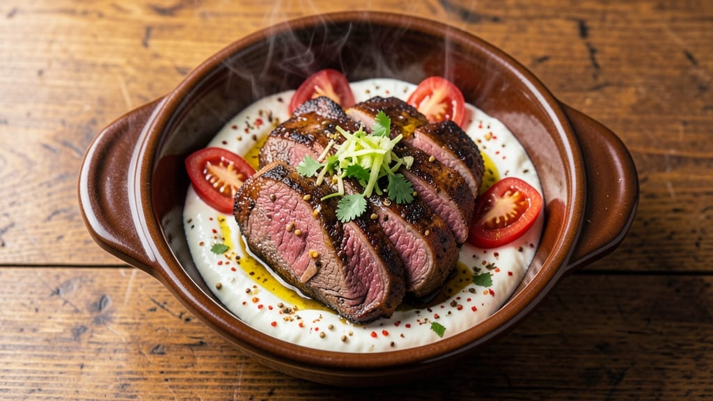 Anglo-Indian Beef Roast Recipe: Spiced Yogurt Marinated Crust and Juicy Core