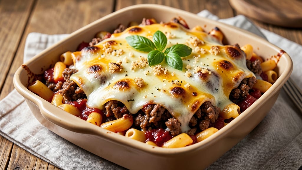 Baked Beef Macaroni Recipe: Cheesy Crust and Fork-Tender Meat