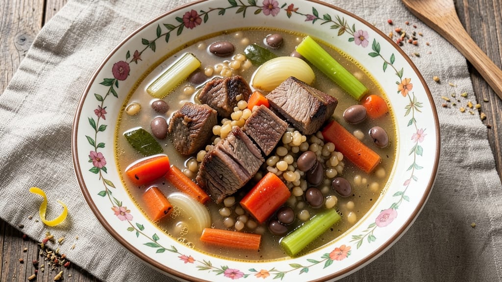 Beef Barley and Bean Soup Recipe: Hearty Winter Warmth in One Pot
