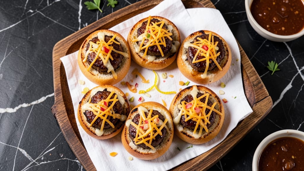 Beef and Cheese Sliders Recipe: Mini Burgers With Melty Cheese Rivers