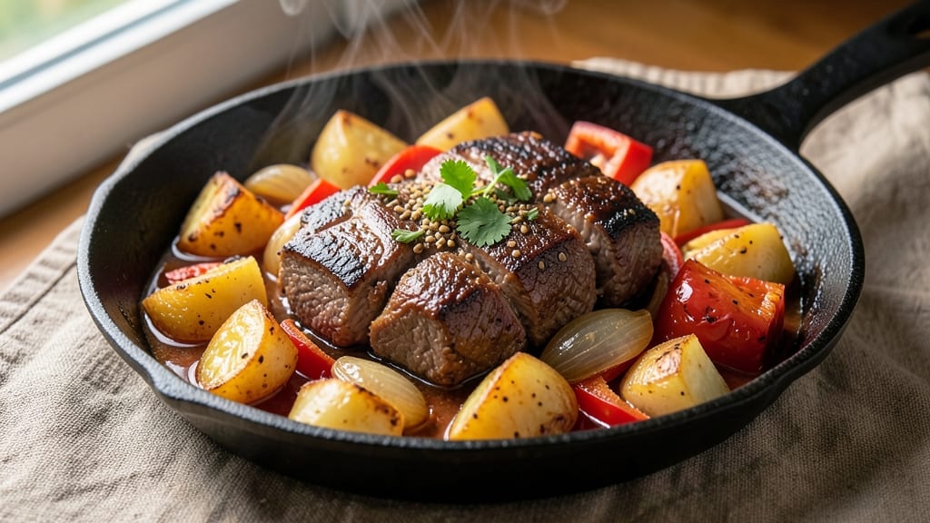 Beef and Potato Picadillo Recipe: Spanish-Style Stew With Crispy Potatoes
