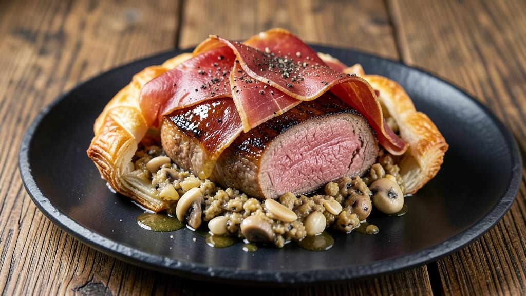American Beef Wellington Recipe: Puff Pastry Wrapped with Mushroom-Duxelles Magic