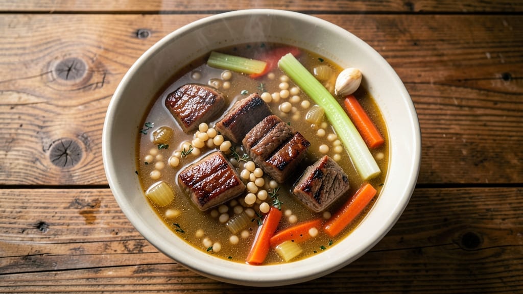 Beef Barley Soup Recipe With Soup Bones: Rich Depth From Bones and Chewy Barley Bites