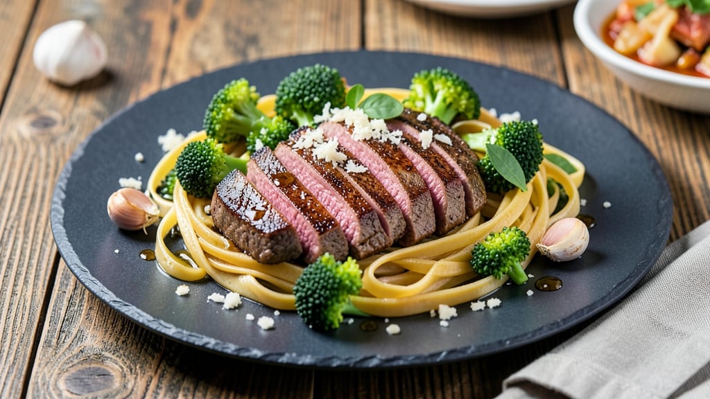 Beef and Briccoli Recipe: Hearty Italian Pasta with Crispy Edges