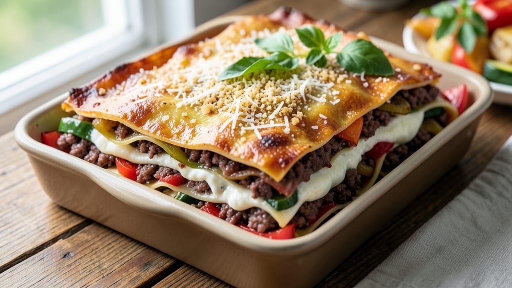 Beef and Veggie Lasagna Recipe: Layered Comfort With Crispy Top Secrets