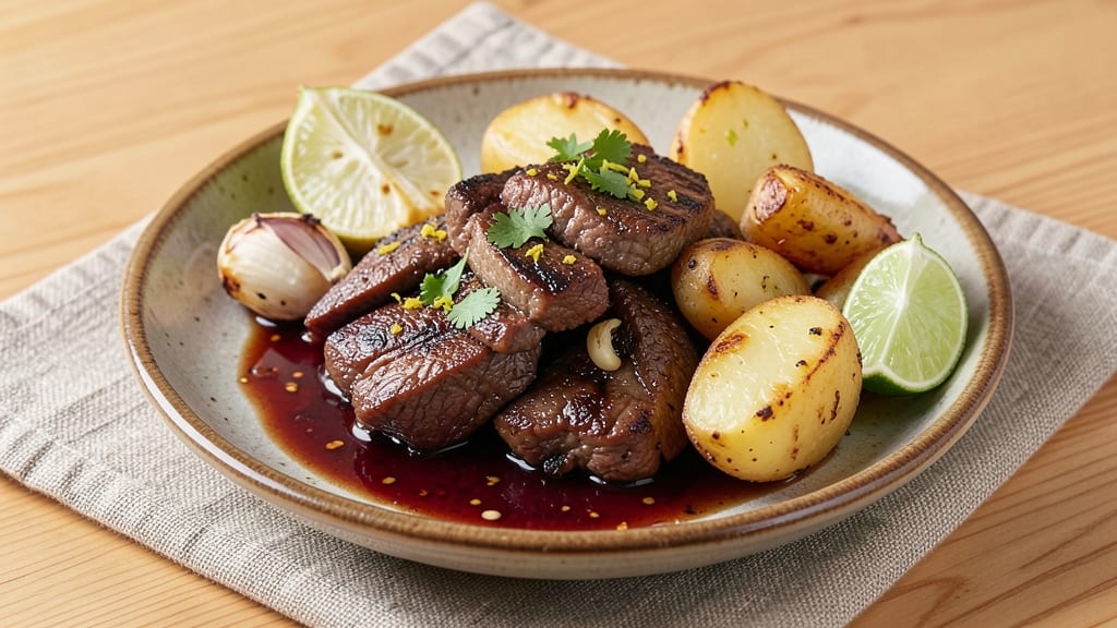 Beef and Potatoes Vietnamese Recipe: Crispy Potato Beef Bites with Fish Sauce Zing