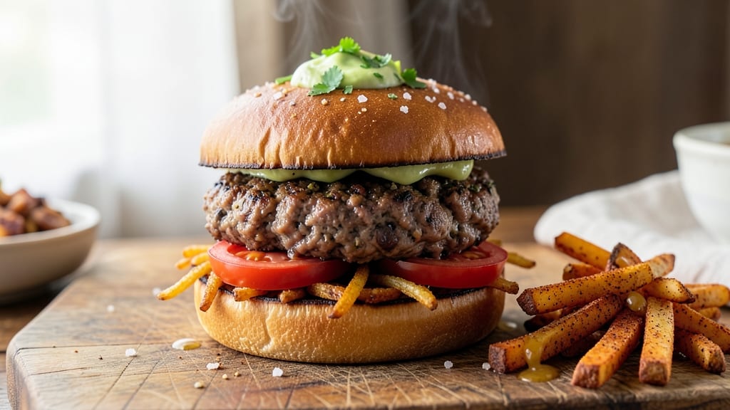 Beef and Bean Burgers Recipe: Hearty Veggie-Packed Patties With Crispy Edges