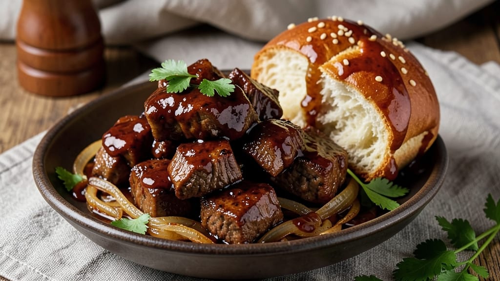 BBQ Beef on a Bun Recipe Slow Cooker: Fall-Apart Tender with Sweet-Smoky Glaze