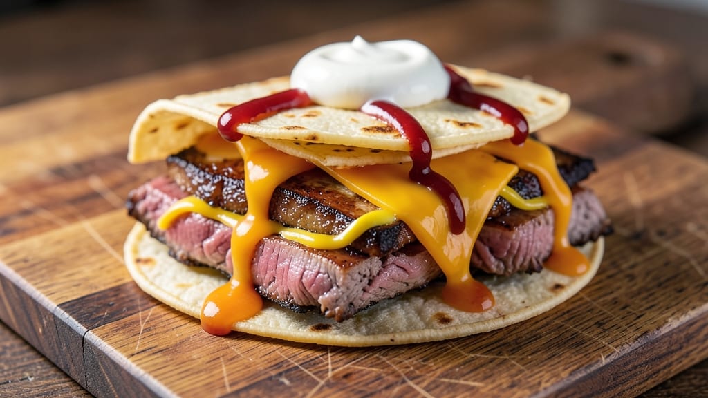 Arby's Roast Beef Cheddar Recipe: Crispy Tortilla Layers with Melted Cheese Rivers