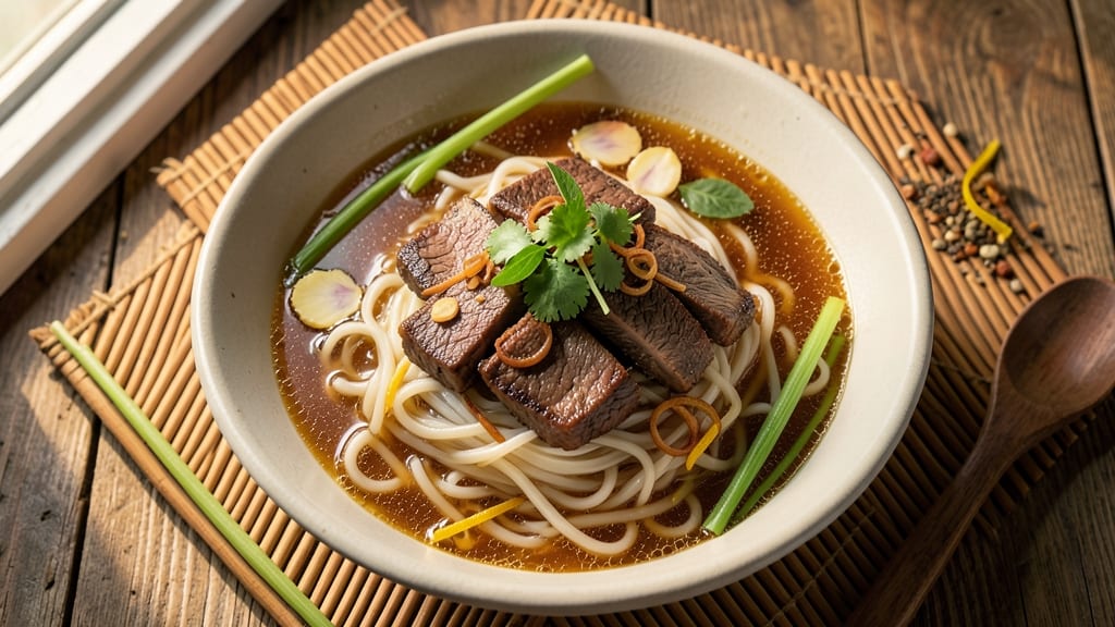 Authentic Thai Beef Noodle Soup Recipe: Fragrant Lemongrass and Galangal Broth