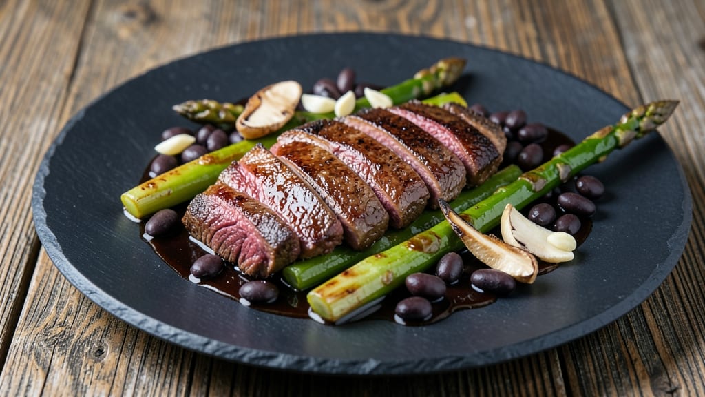 Beef Asparagus Black Bean Sauce Recipe: Wok-Tossed Umami Crunch With Silky Mushroom Base