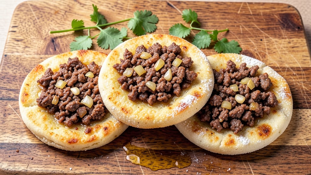 Beef Arepas Recipe: Venezuelan Street Food With Crispy Corn Dough