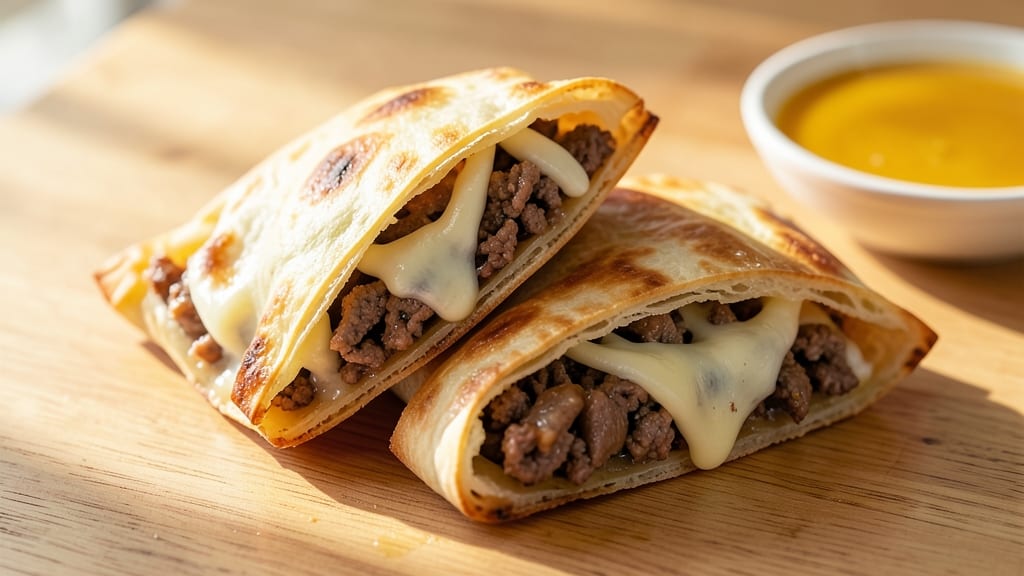 Beef and Cheese Pastelitos Recipe: Flaky Tortilla Wraps with Melted Goodness